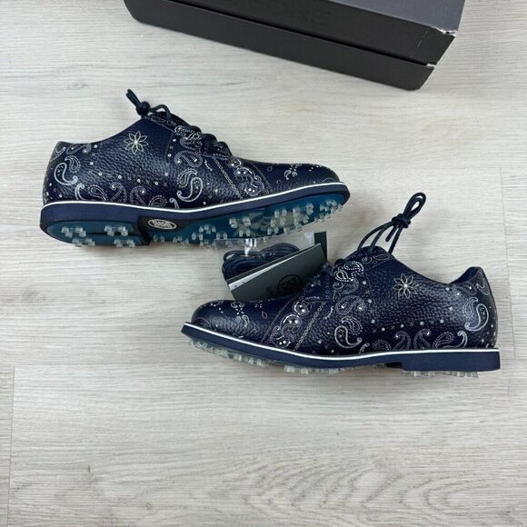 G/Fore G Fore Gallivanter Bandana Golf Shoes Sneaker Womens 7.5 Blue - Picture 3 of 6